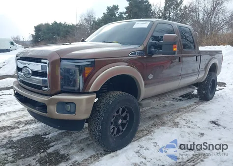 2012 Ford F-250 King Ranch z USA, uszkodzony, nr VIN 1FT7W2B66CEA28290